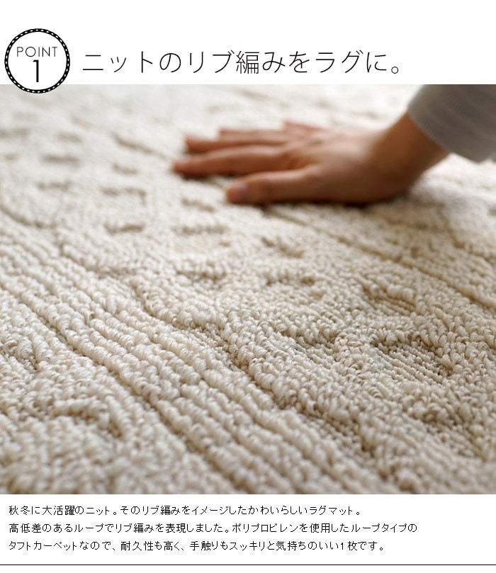 スミノエ 日本製ラグ ウォッシャブル 洗える 防ダニ加工 ホット