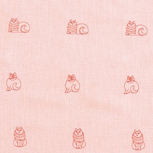 リサ・ラーソン オーダーカーテン ドレープ デザインカーテン 刺繍 アニマル柄 猫 ねこ 幅490×丈180cm以内でサイズオーダー SKETCH スケッチ K0219 K0220 (A)｜youai｜02