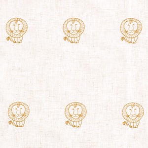 リサ・ラーソン オーダーカーテン ドレープ デザインカーテン 刺繍 アニマル柄 動物 幅392×丈300cm以内でサイズオーダー LION ライオン K0221 K0222 (A) 新生活｜youai｜02