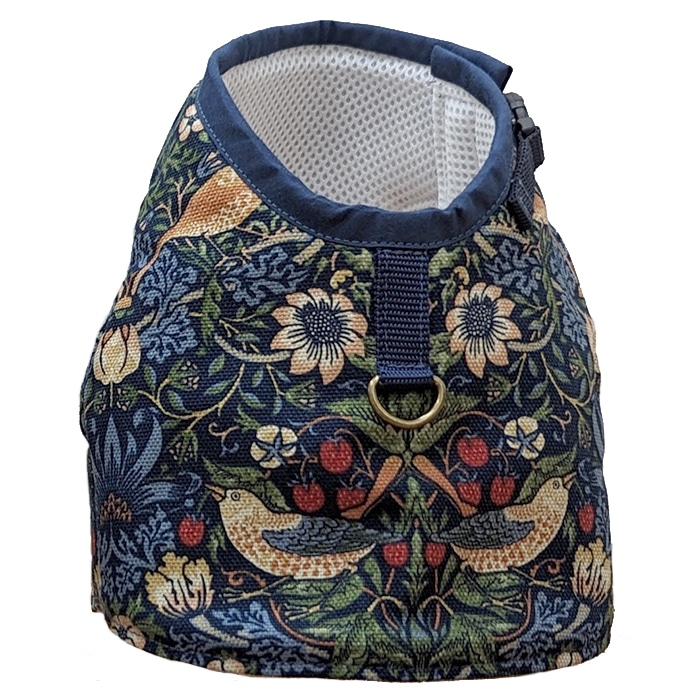 モリス柄 ハーネス (Y) 超小型犬〜小型犬用 胴輪 北欧 おしゃれ Morris