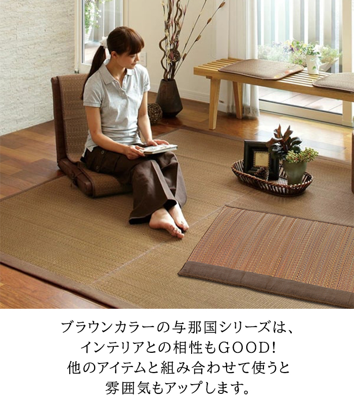 大島屋 い草座布団 おしゃれ イグサ座布団 クッション 約55×110cm