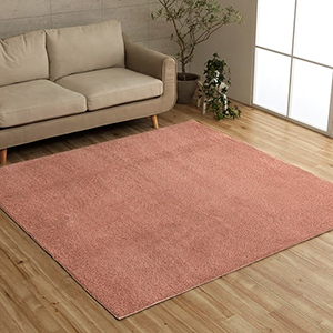 イケヒコ ラグ カーペット ミックスパイル 洗える マット 滑り止め 床