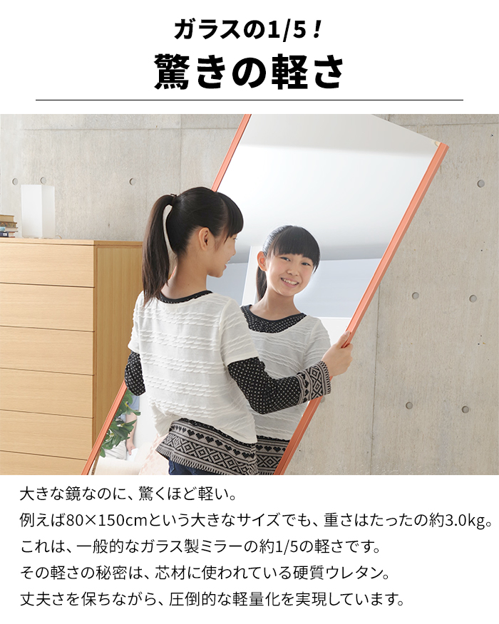 災害対策 割れない鏡 飛散防止 フィルムミラー 防災 約30×150cm
