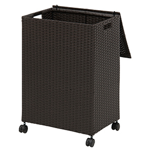 洗濯かご 収納ボックス かご フタ付き バスケット 大容量 大型 ラタン