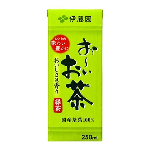 お茶 紙パック おーいお茶 緑茶 250ml×24本×4ケース(96本) 伊藤園 お〜いお茶