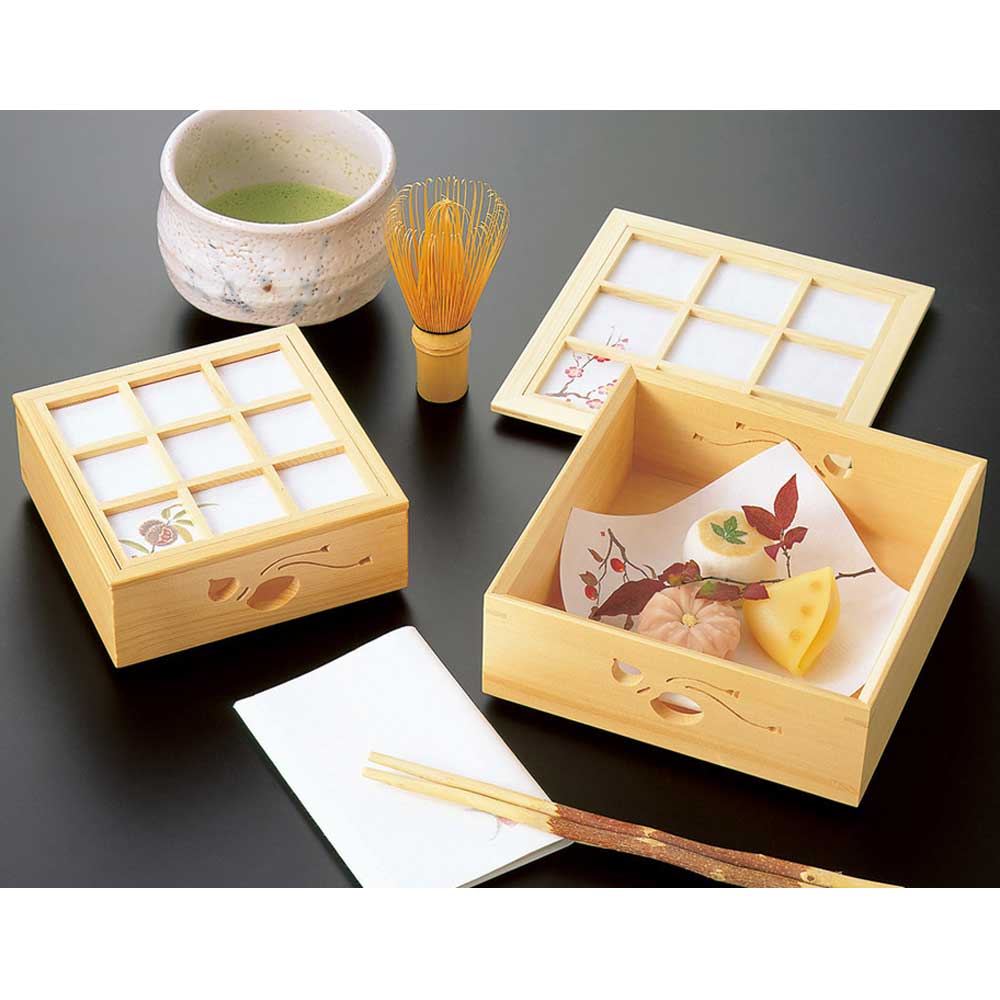 檜 松風 二段弁当 24x12.8xH12.5cm : 天然素材の雑貨ようび堂Yahoo!店