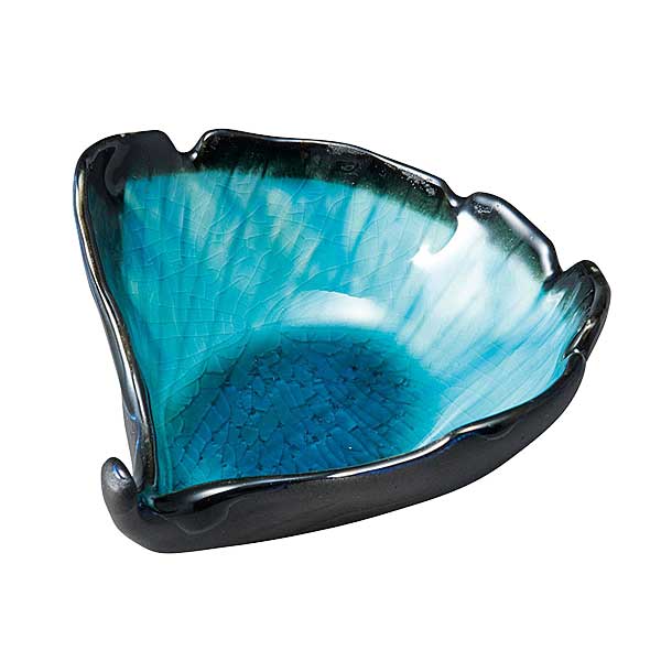 陶器 銀杏 小付 8.8x9.2xH4.1cm : 天然素材の雑貨ようび堂Yahoo!店