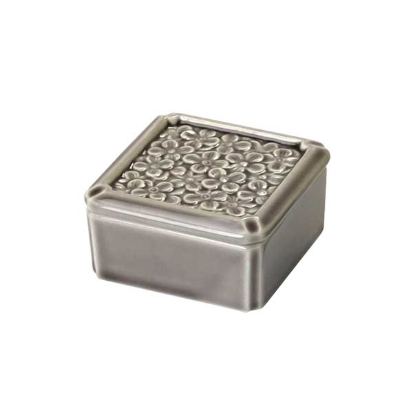 陶器 花紋小箱 7.2x7.2xH4cm : 天然素材の雑貨ようび堂Yahoo!店 - 通販