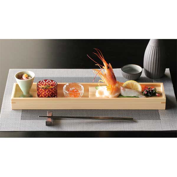 檜 松風 二段弁当 24x12.8xH12.5cm : 天然素材の雑貨ようび堂Yahoo!店