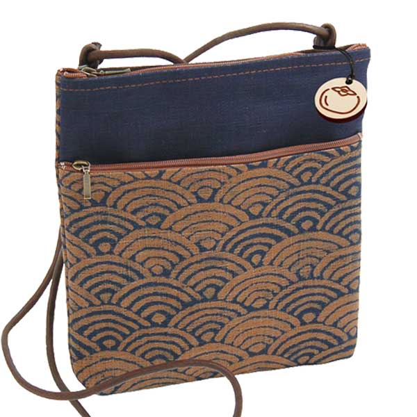 藍渋染 2Pポシェット 21x3xH23cm : 天然素材の雑貨ようび堂Yahoo!店