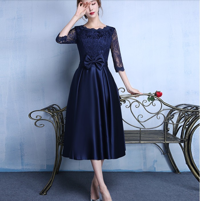 パーティードレス 結婚式 ドレス 袖あり 二次会 ウェディングドレス