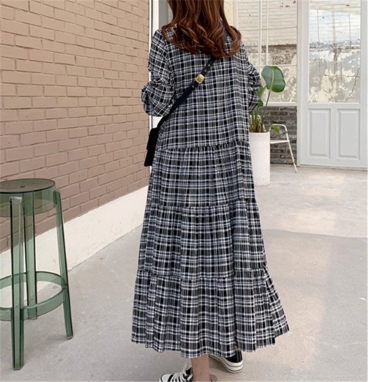 ロングワンピース 冬 春 レディース ワンピース 長袖 ロング丈 aライン