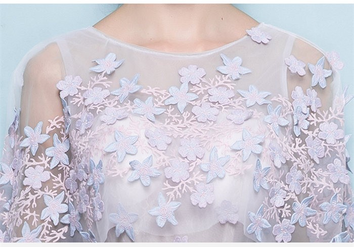 パーティードレス 袖あり 結婚式 ドレス 卒業式 大人 ウェディング