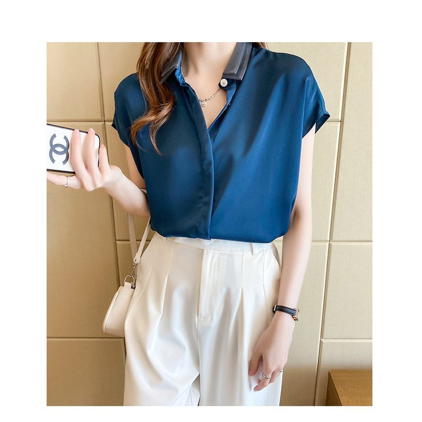 Tシャツ レディース シフォンンシャツ 半袖ベルスリー フォーマル トップス オシャレ 大人 上品 春夏新作レジャー日常 超特価sale開催