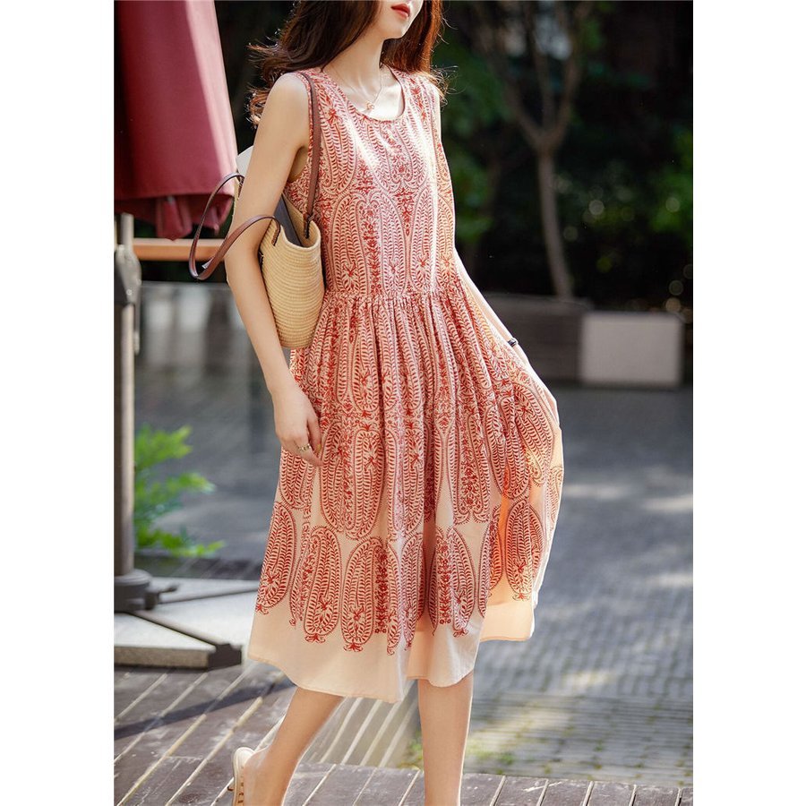 ワンピース レディース ワンピース キレイめ 30代 40代 膝丈ワンピース 夏 丸首 ワンピース 花柄 ロング丈ワンピ オシャレ 通勤 着痩せ 1pwyirkyzb ワンピース チュニック Windowrevival Co Nz