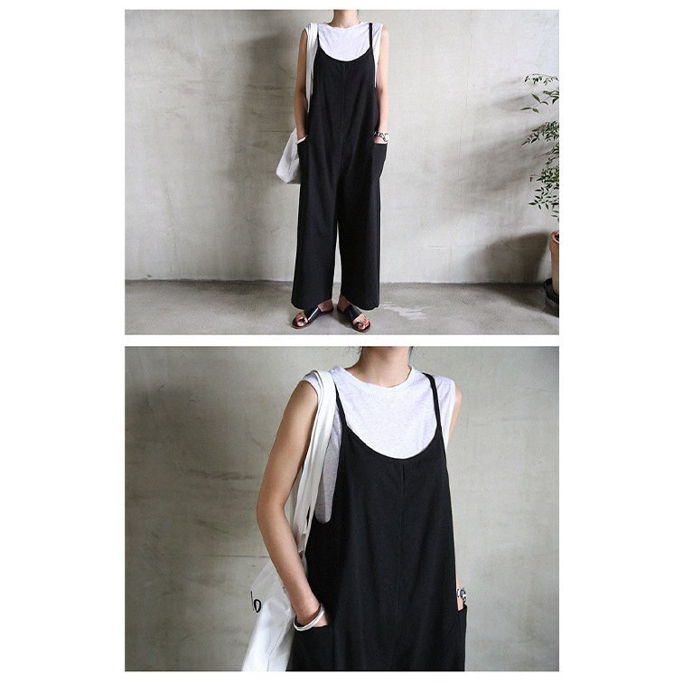 サロペット オールインワン シンプル カジュアル 可愛い