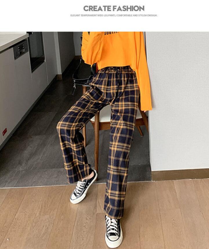 ワイドパンツ ストレート ロング チェック柄 ゆったり きれいめ ロングパンツ レディース きれいめ ストレート 春 秋 冬