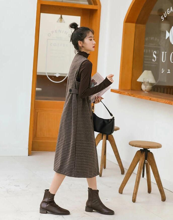 ジャンパースカート サロペット レディース 冬 ジャンスカ ワンピース