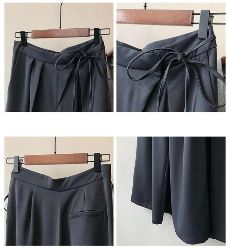 タックワイドパンツ フレアパンツ ワイドパンツ レディース ガウチョ