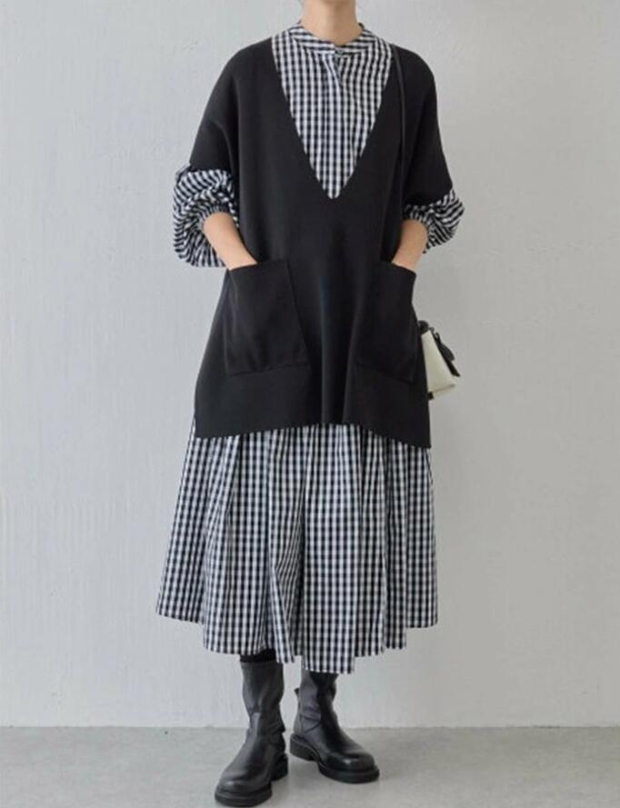 美品 BURBERRY チェック柄マキシワンピース 44 BURBERRY チェック柄 ノースリーブワンピース - メルカリ