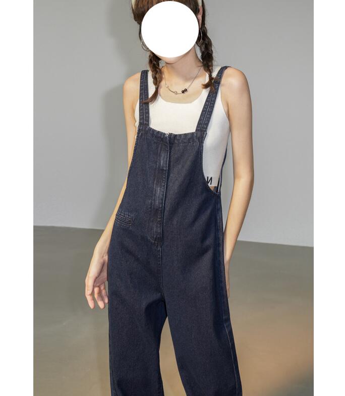 ワイズ　Y’sデニムサロペット　ワイド　ゆったり　サルエル デニムサロペット ワイドパンツ レディース オールインワン