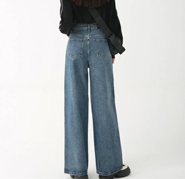 Wide Loose Jeans _Deep Blue | Na.e