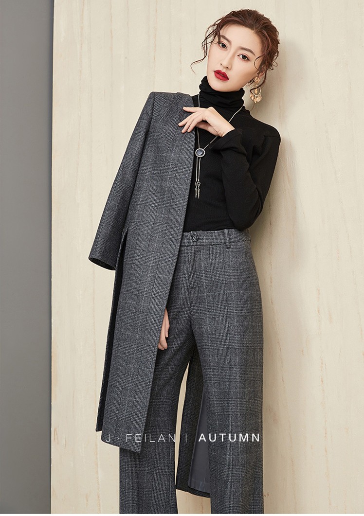 セットアップ レデース ワイドパンツ 春 秋 スーツセット ジャケット