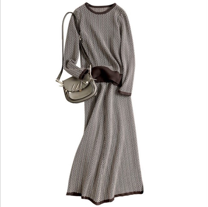 セットアップ レディース 秋冬 きれい 長袖 ニットセット