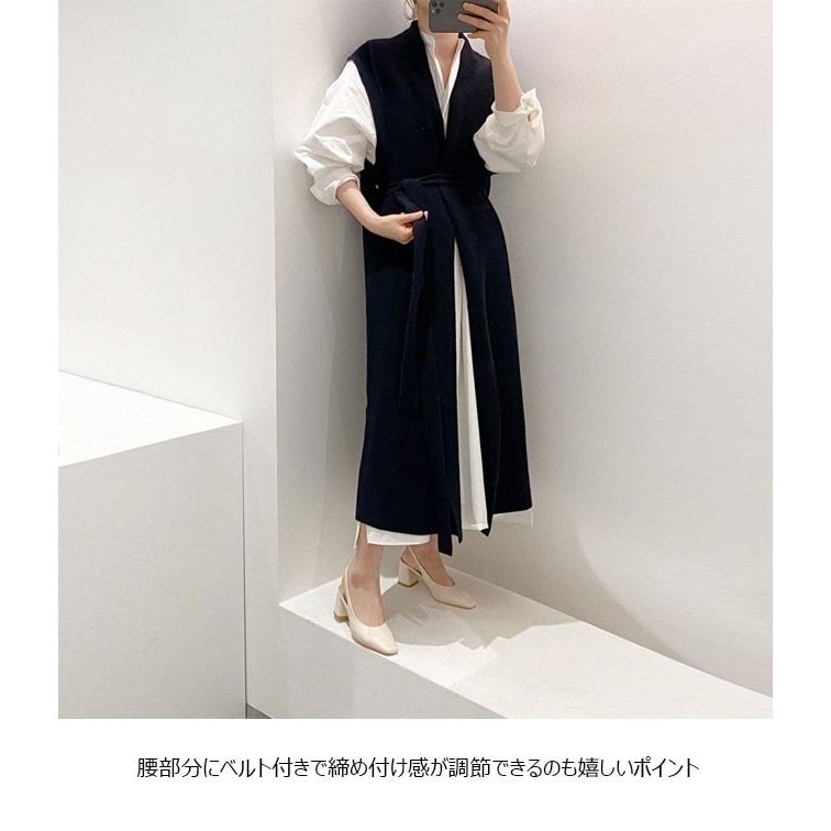 【新品】SEIJI KITANO セイジキタノ　ニットジレ　ロングベスト　黒 2025年最新】セイジキタノの人気アイテム - メルカリ