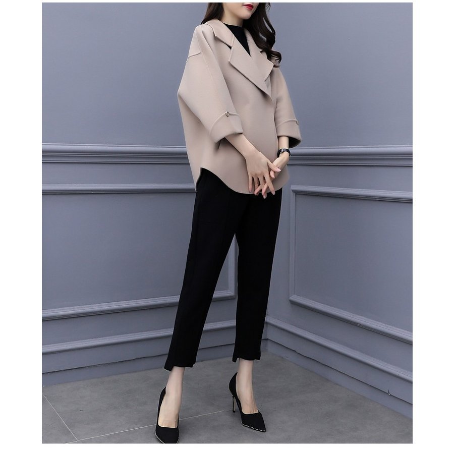 セットアップ レディース 秋冬 40代 50代 フォーマル 2点セット