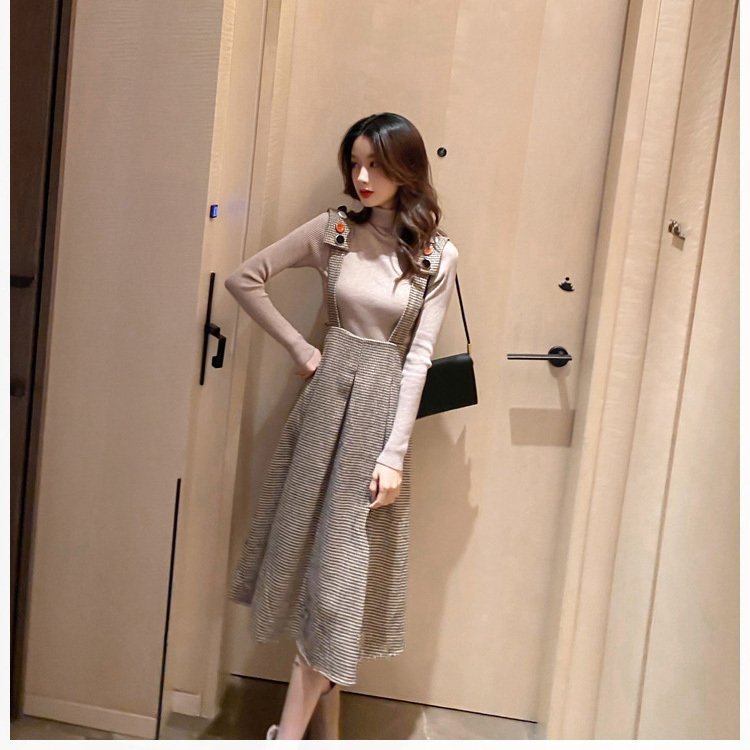 日本初の 黒 長袖 秋冬 40代 レディース 2点セット ワンピース 大人 着痩せ オシャレ サロベットスカート 入学式 卒業式 ニットセットアップ 韓国風 通勤 ニットトップス セットアップ サイズ 2xl Www Idea Us Es