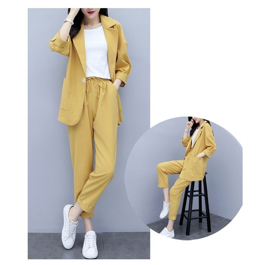 RUIRUE BOUTIQUE セットアップ ストレッチツイードノーカラー