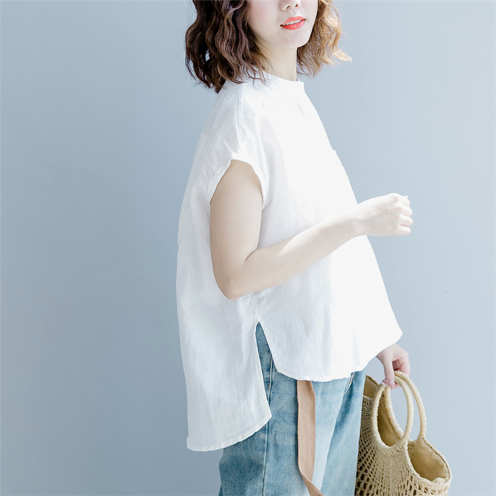 Yori ヨリ コットンリネンシャツ ブラウス 38 トップス /マチャット