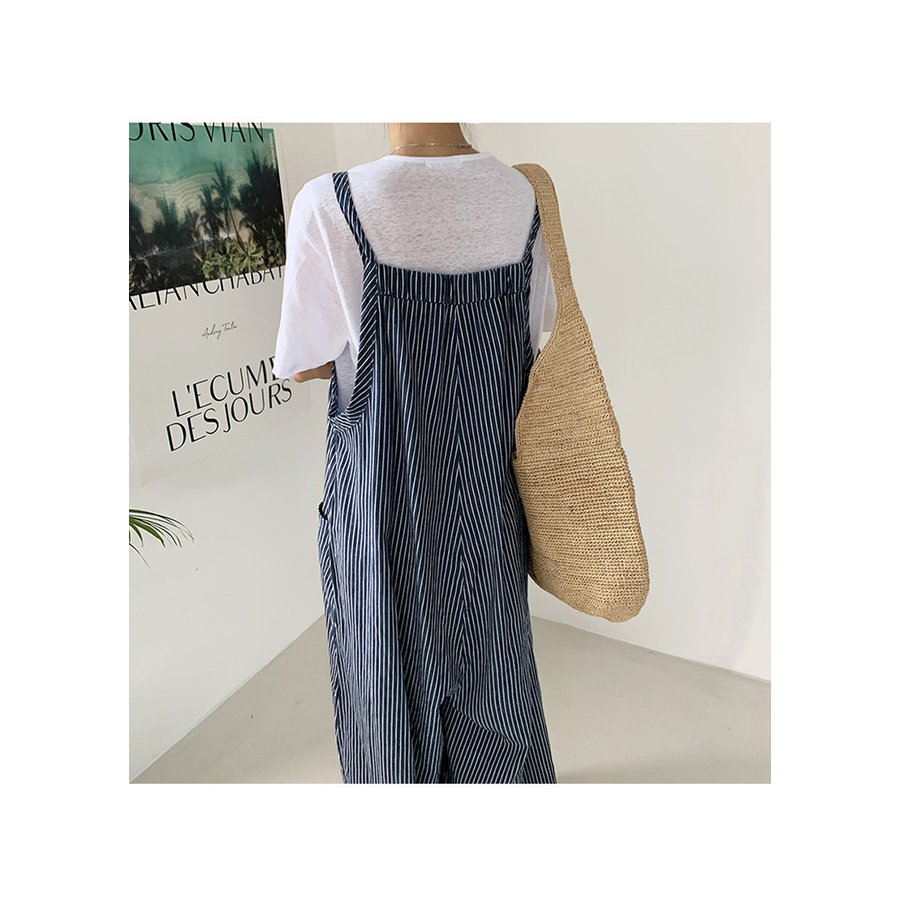 大きいサイズ サロペット　ワイドパンツ　レディース 春夏　 新品 オーバーオール オールインワン ロング ワイドパンツ リゾート レディース
