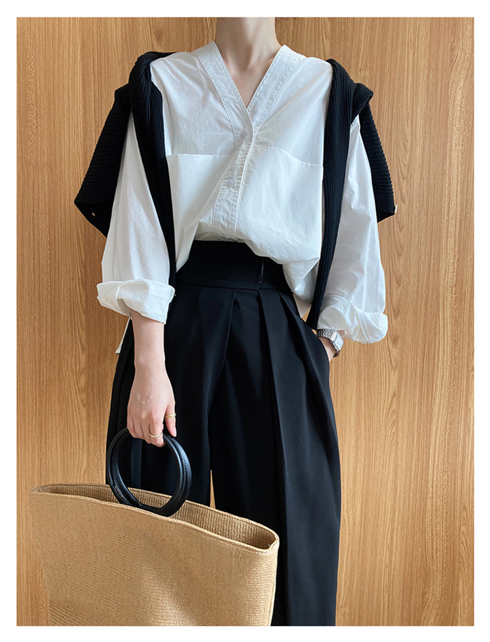 【LOEWE】ウール アシンメトリー ワイドパンツ タック入り S・M・Lサイズ展開】ツータックワイドパンツ
