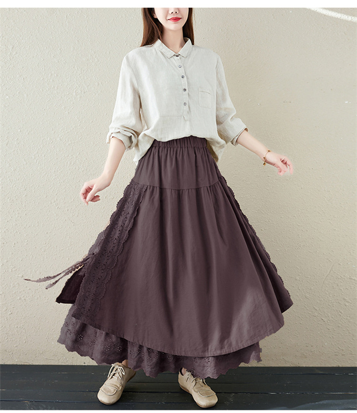 LCB-2309-010 スカート フレア ロング Aライン アシンメトリー LCB-2309-010 スカート フレア ロング Aライン アシンメトリー