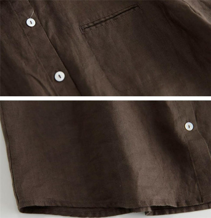 リネンシャツ 半袖 レディース 麻100 リネン100％ ブラウス フレンチ