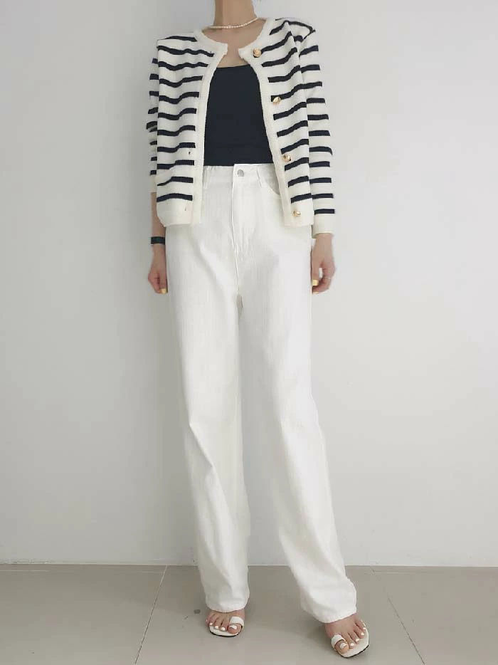 カーディガン レディース ニット ノーカラー 秋 春 ツイード調