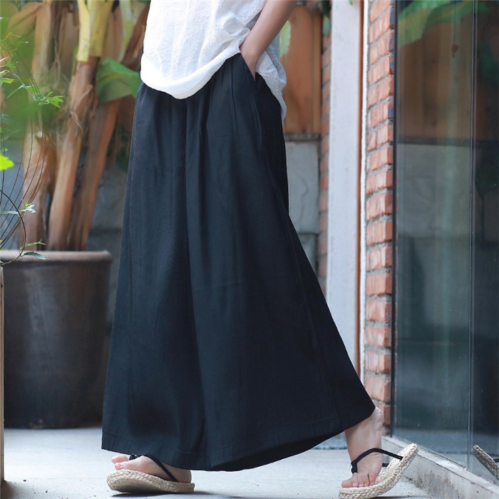 ワイドパンツ レディース 春夏 ガウチョパンツ ロング ゆったり