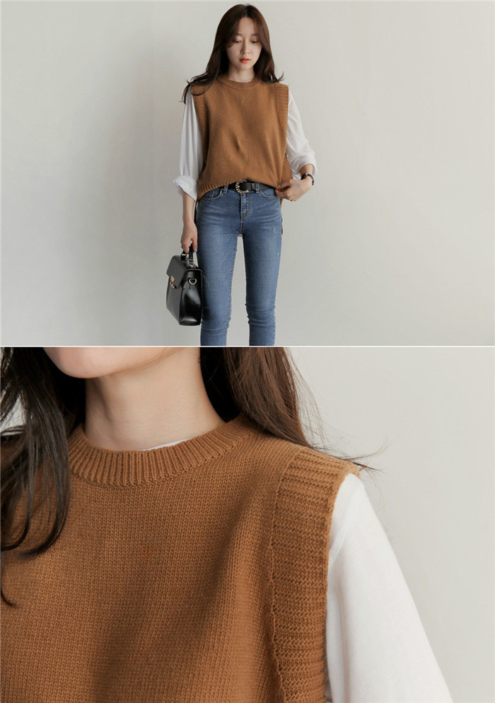 ニットベスト レディース 秋冬 40代 ニットセーター ノースリープ 無地 ハイネック ミディアム丈ニットプルオーバー ゆったりセーター 大人可愛い オシャレ ニットベスト レディース 秋 冬 ニットセーター ノースリープ 無地