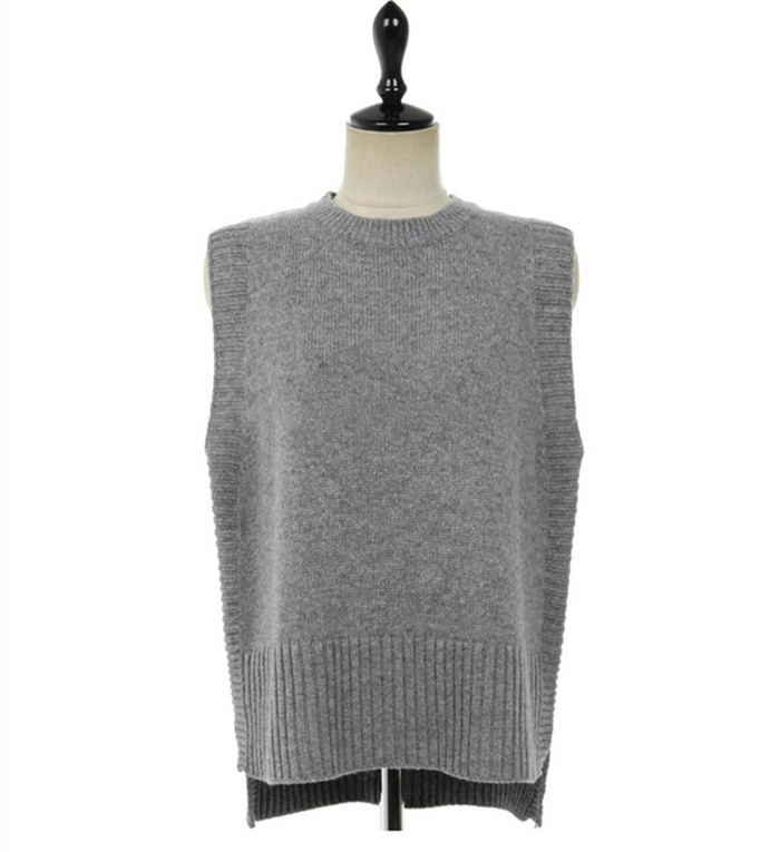 ニットベスト レディース 秋 冬 ニットセーター ノースリープ 無地