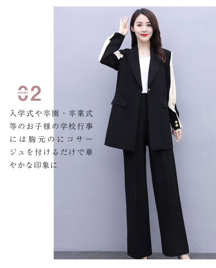 作家作品　ハンドメイド　ジャケットコート＋パンツ　スーツ　2点セット　リネン 楽天市場】パンツスーツ セットアップ レディース 2点セット