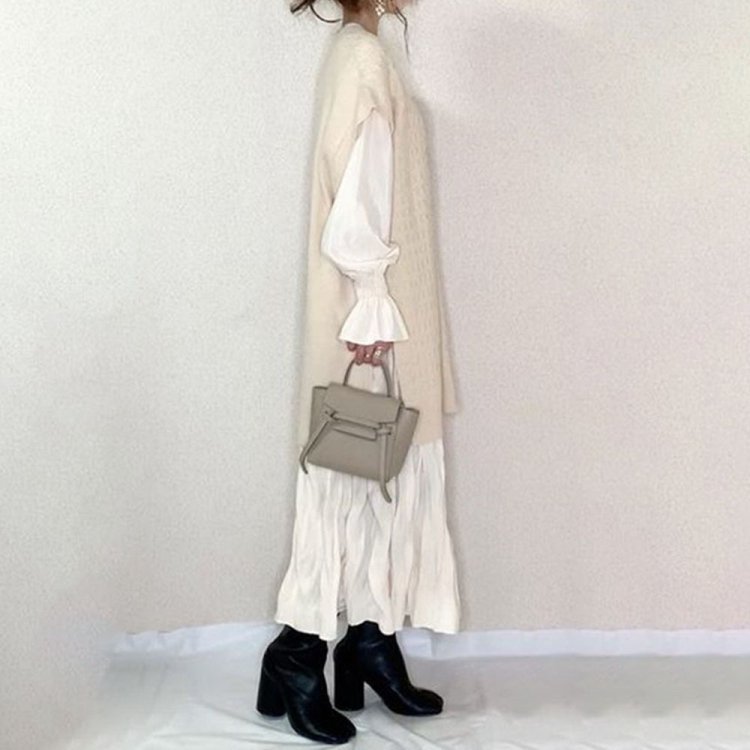 ワンピース レディース ワンピース キレイめ ロングワンピース 長袖 シフォンワンピ 無地 ロング丈ワンピ オシャレ ワンピース 通勤 着痩せ Zp Cg 121 Youdear 通販 Yahoo ショッピング