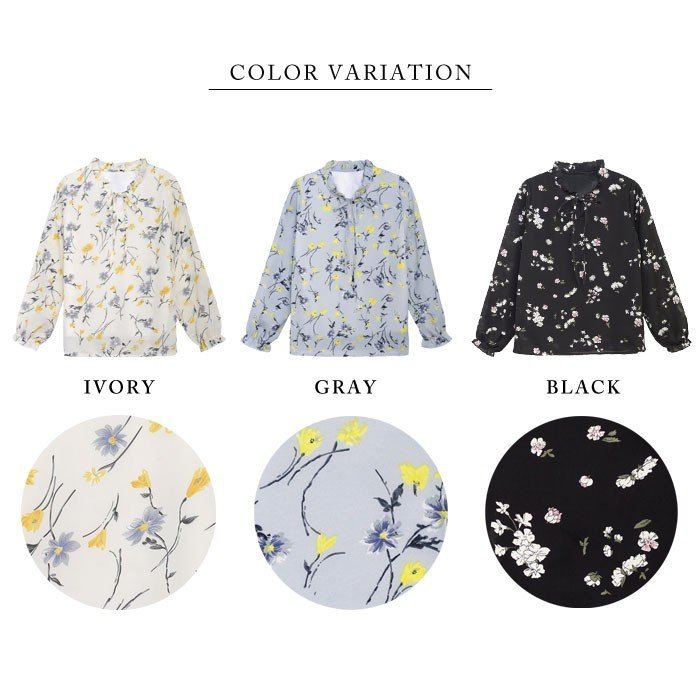 ブラウス レディース 柄 シャツ 長袖 ブラウスシャツ 春 夏 春夏