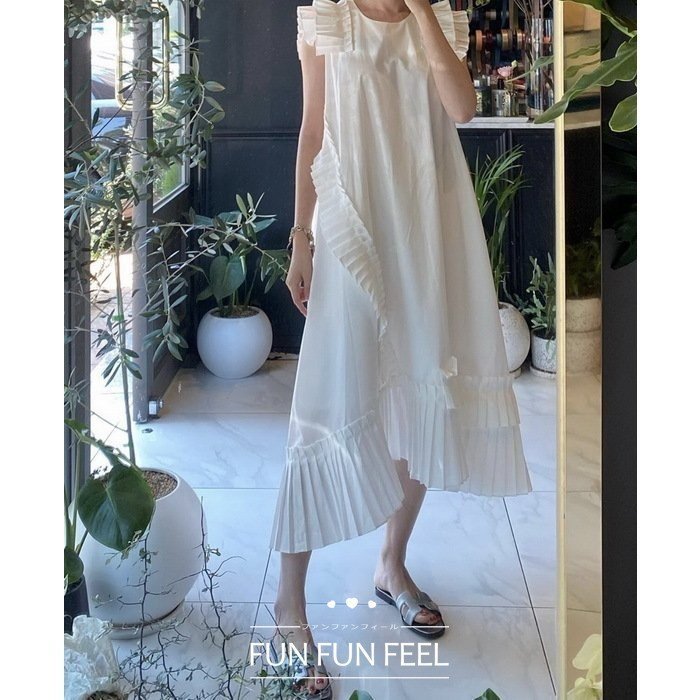 ワンピース レディース 40代マキシ 着痩せ 春 夏 ノースリーブ