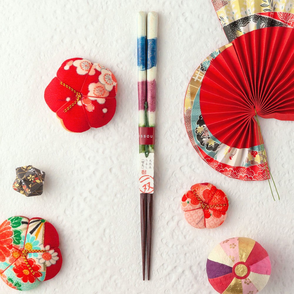 ☆夫婦箸 名入れ 【一双 遊心】 桐箱入り 二膳セット 夫婦 両親