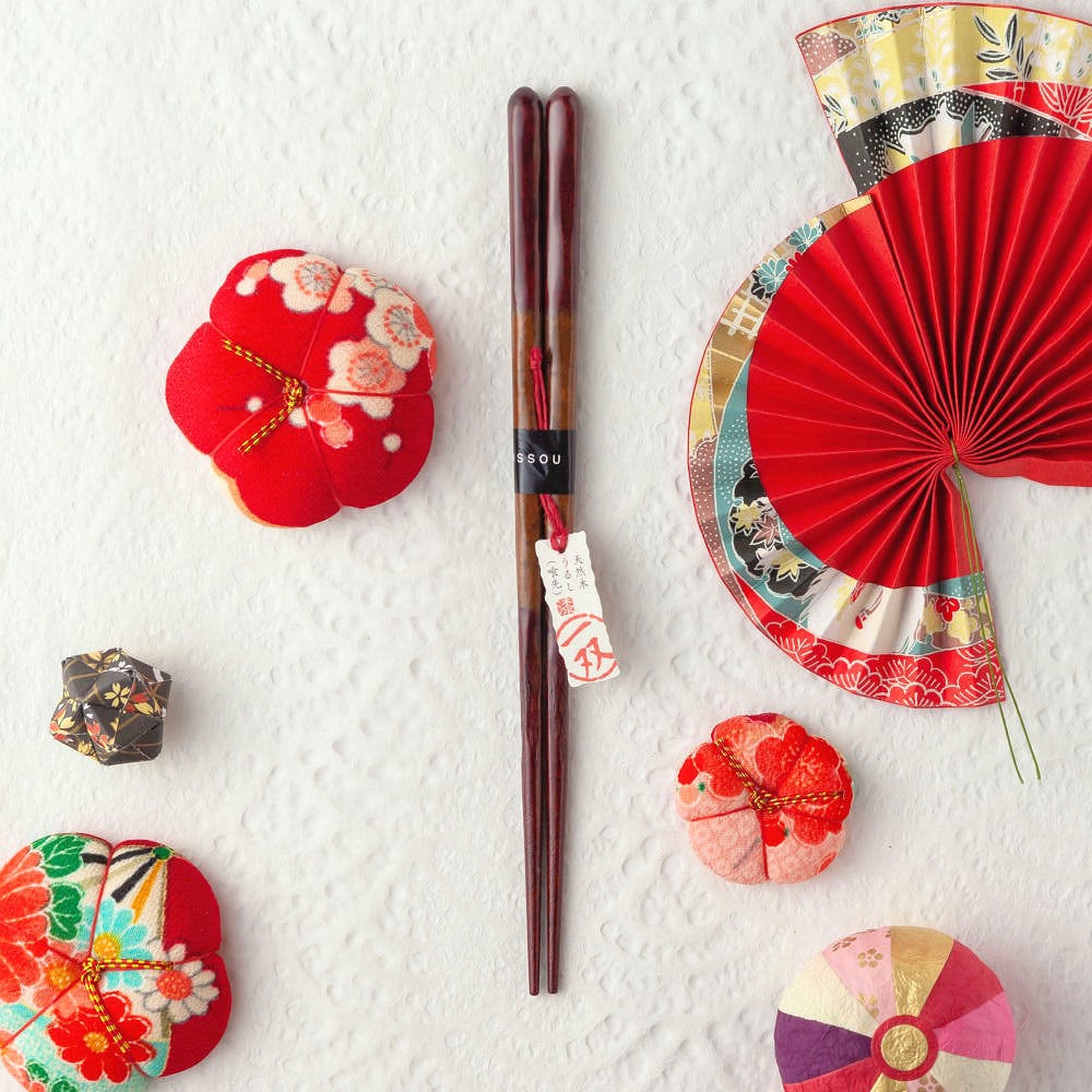 ☆夫婦箸 名入れ【一双風の盆】 桐箱入り 二膳セット 夫婦 両親