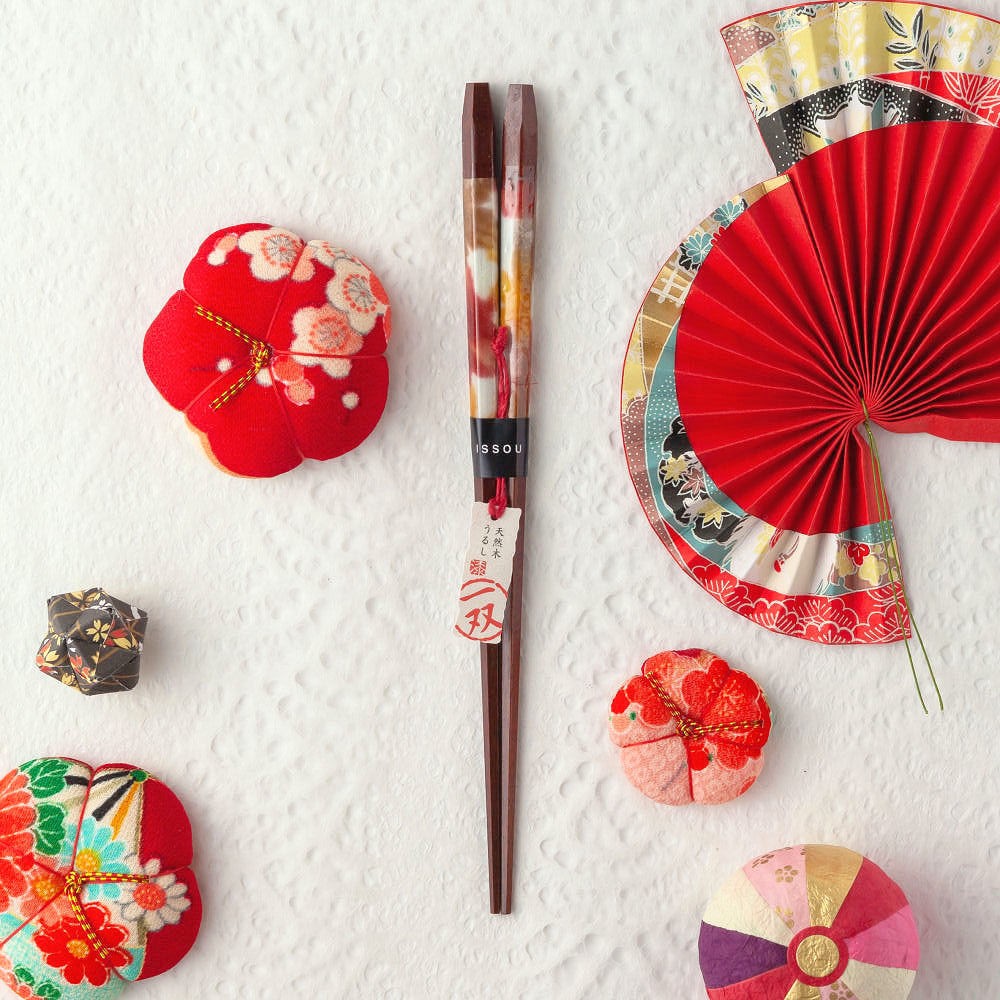 ☆夫婦箸 名入れ非対応 【一双 風音】 桐箱入り 二膳セット 夫婦 両親