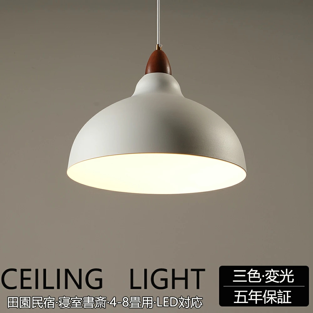 ペンダントライト おしゃれ ガラス 1灯 吊下げ灯 木目 電球色 天井照明