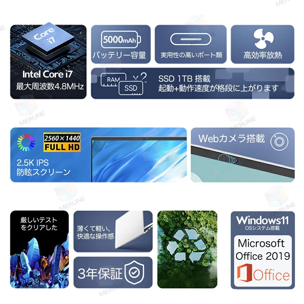 インテル（intel） パソコン ノートパソコン office付き 第14世代 CPU